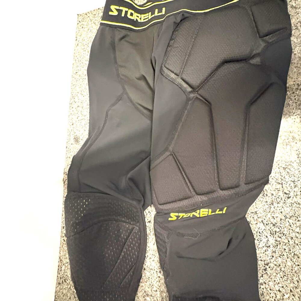Storelli BodyShield GK 3/4 Padded Goalkeeper Leggings – Black